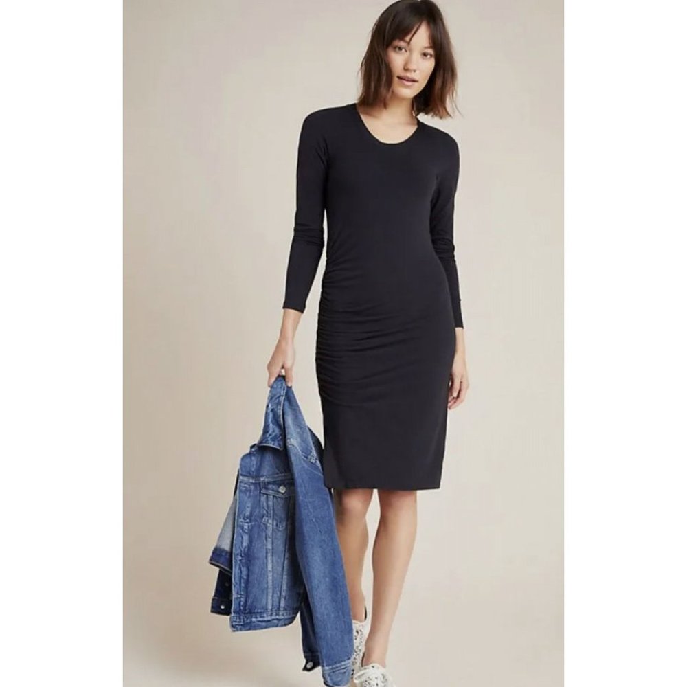 Anthropologie Sundry Ruched Mini Dress